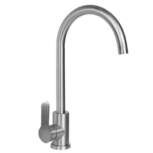 Змішувач для кухні HAIBA DAX-011 з нерж. сталі SUS304 (Колір нерж) (HB9609)