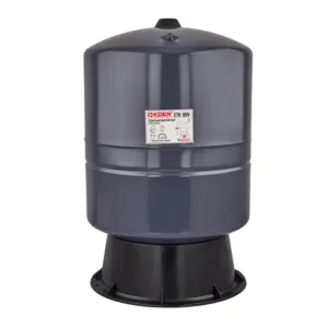 Гідроакумулятор вертикальний KOER ETK-80V, 80л (фіксована мембрана BUTYL), безфланцевий (KB0018)