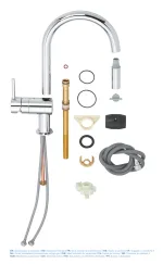 Змішувач для кухні з висувним виливом Grohe Minta (32321002)